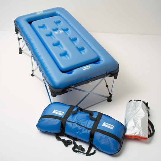 Une table de massage gonflable !