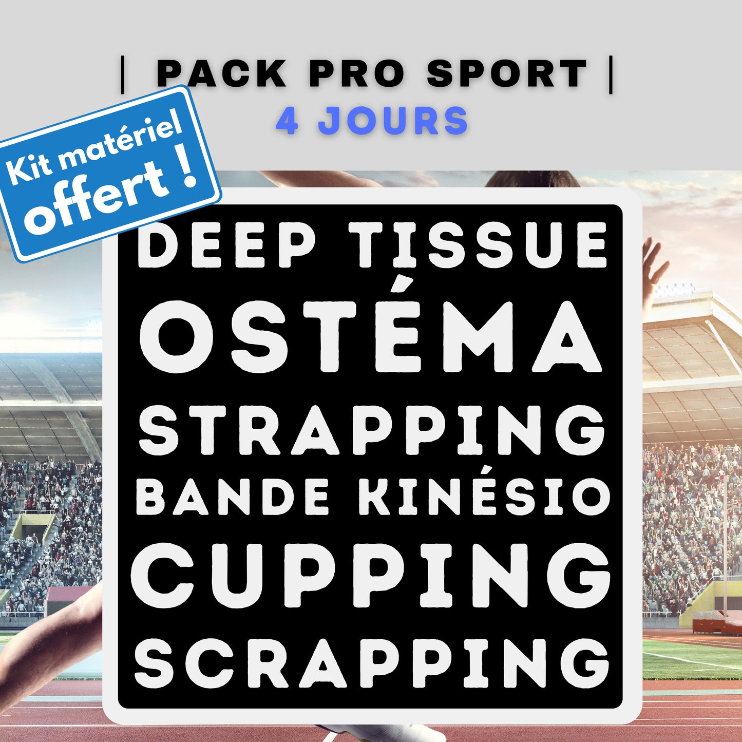 Pack Pro Sport : Pack Sport + Pack Soins Sportif (6 jours)